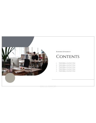 Business Efficiency Simple Templates Design