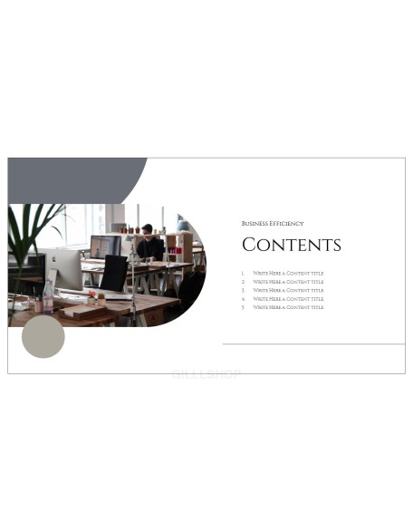 Business Efficiency Simple Templates Design