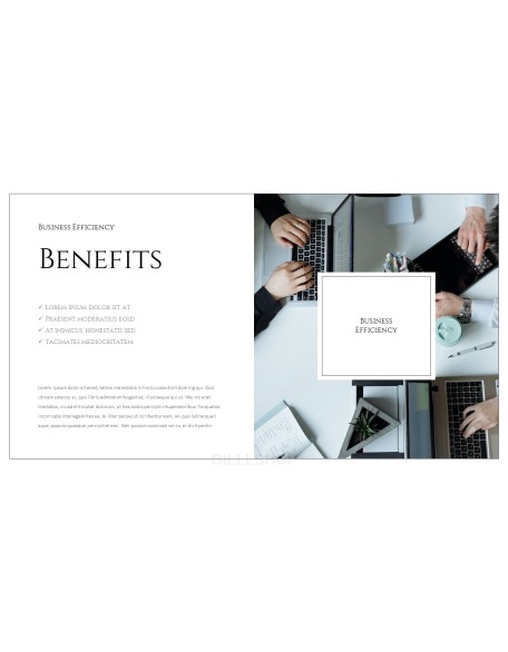 Business Efficiency Simple Templates Design