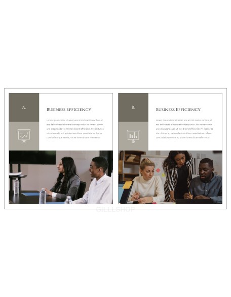 Business Efficiency Simple Templates Design