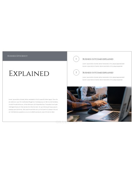 Business Efficiency Simple Templates Design