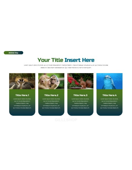 World Animal Day deck templates