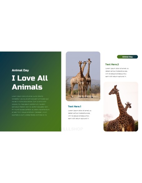 World Animal Day deck templates