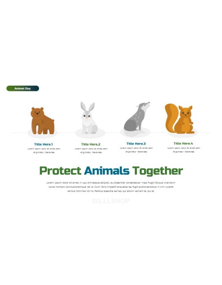 World Animal Day deck templates