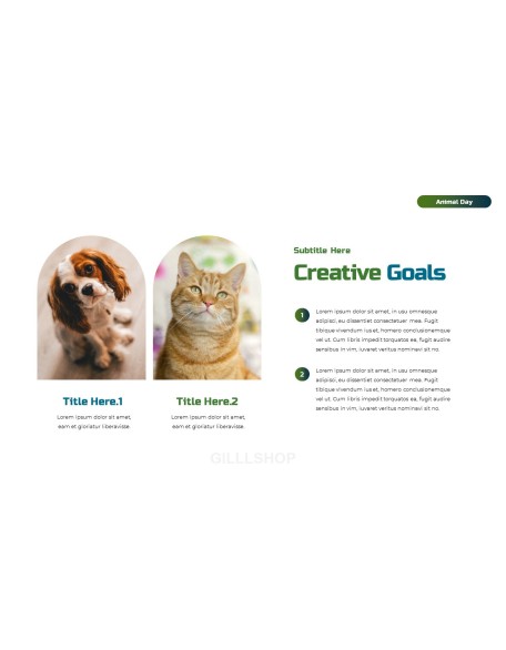 World Animal Day deck templates