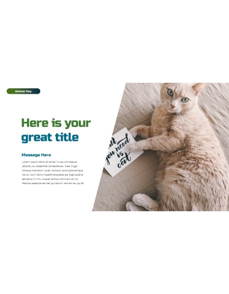 World Animal Day deck templates