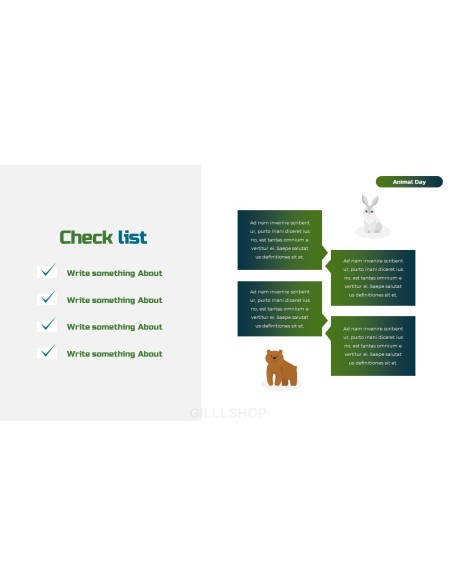 World Animal Day deck templates