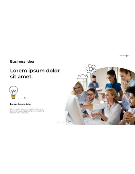 Business Develop Idea PPT Theme