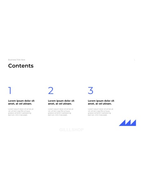 Simple Business Overview template powerpoint