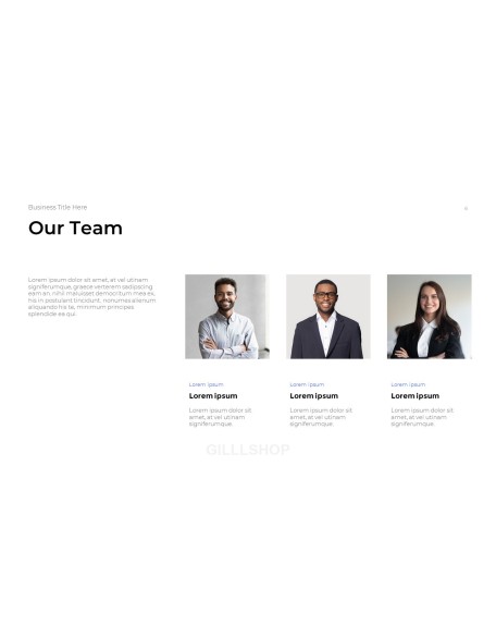 Simple Business Overview template powerpoint