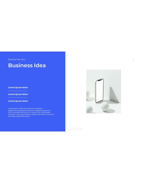 Simple Business Overview template powerpoint