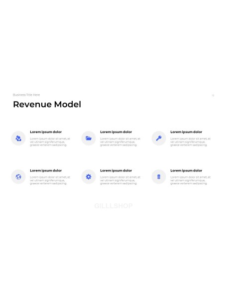 Simple Business Overview template powerpoint