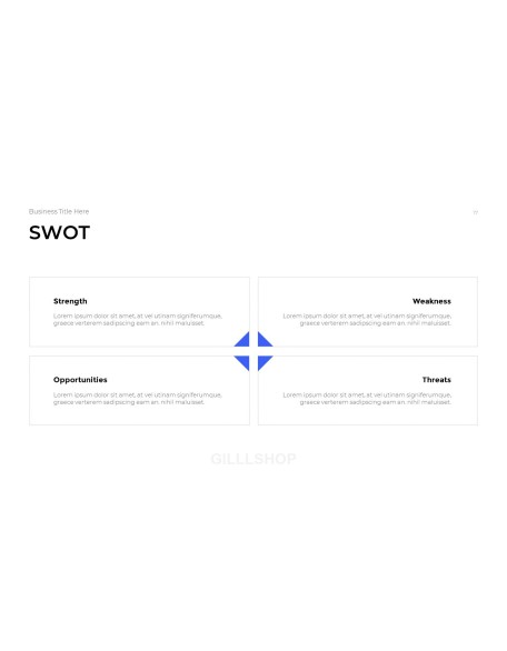 Simple Business Overview template powerpoint