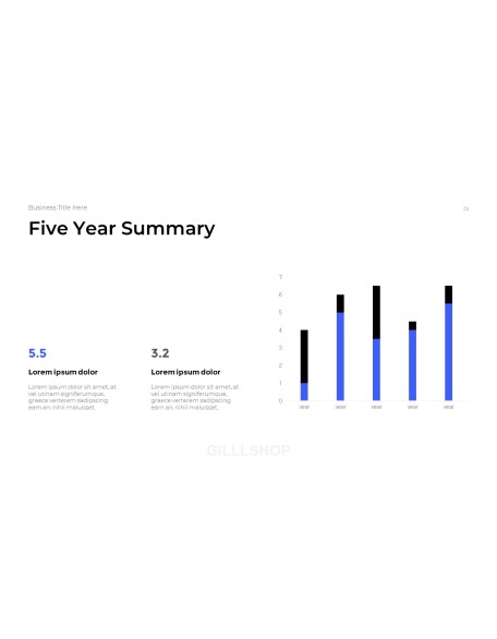 Simple Business Overview template powerpoint