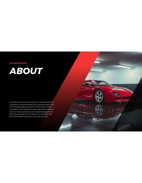Car Design News template ppt
