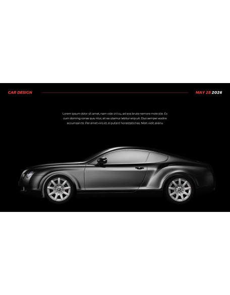 Car Design News template ppt