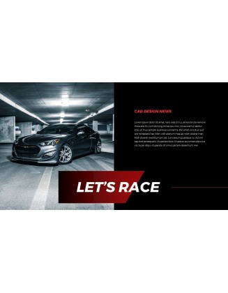 Car Design News template ppt
