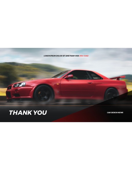 Car Design News template ppt