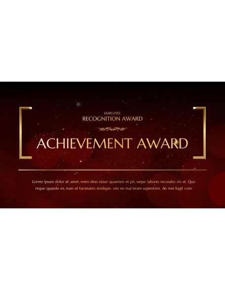 Employee Recognition Award Product Deck