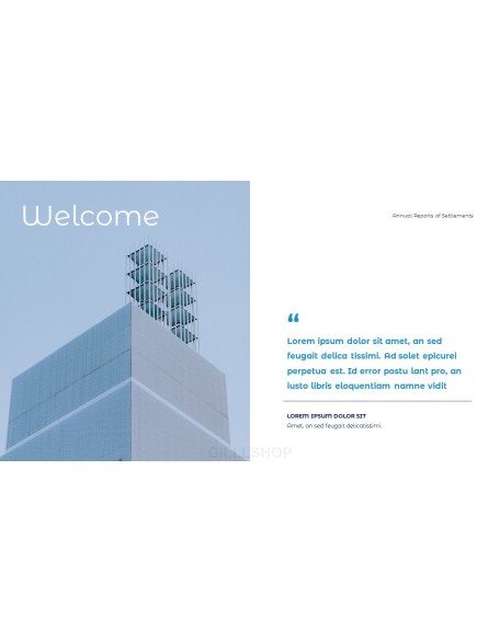 Annual Reports of Settlements slide powerpoint