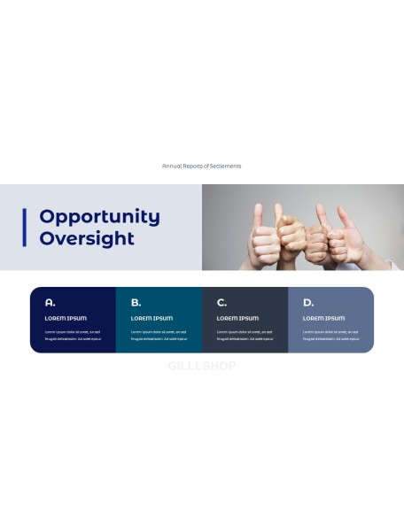 Annual Reports of Settlements slide powerpoint