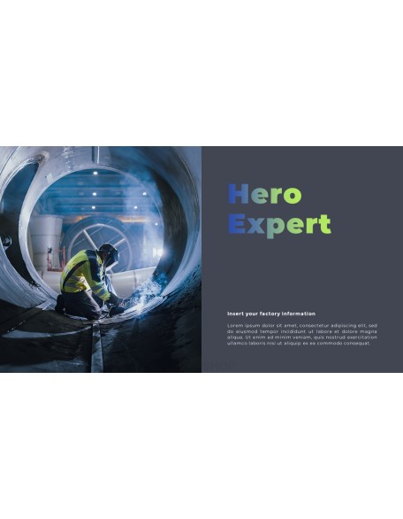 Factory Industrial annual report ppt template