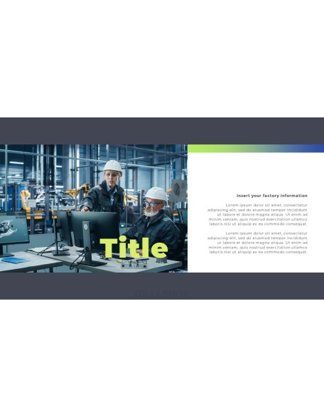 Factory Industrial annual report ppt template