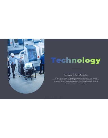 Factory Industrial annual report ppt template