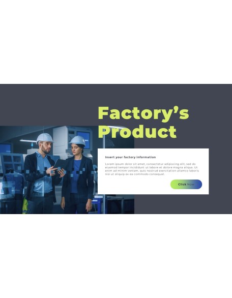 Factory Industrial annual report ppt template