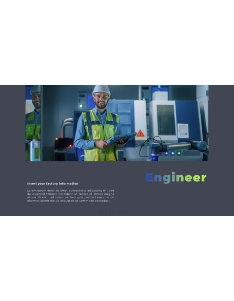 Factory Industrial annual report ppt template