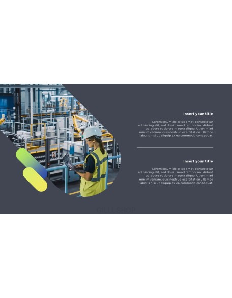 Factory Industrial annual report ppt template