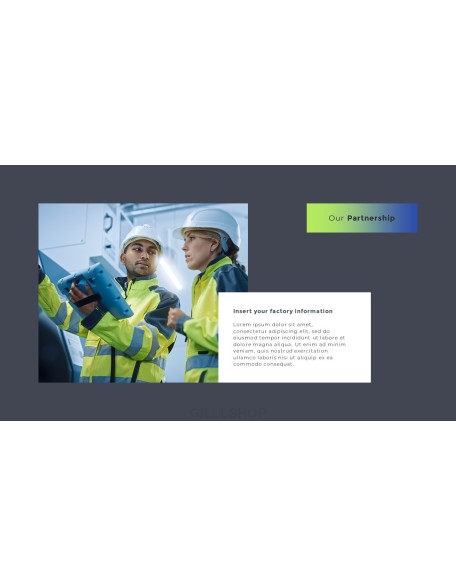 Factory Industrial annual report ppt template