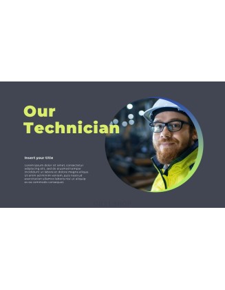 Factory Industrial annual report ppt template