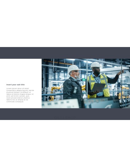 Factory Industrial annual report ppt template