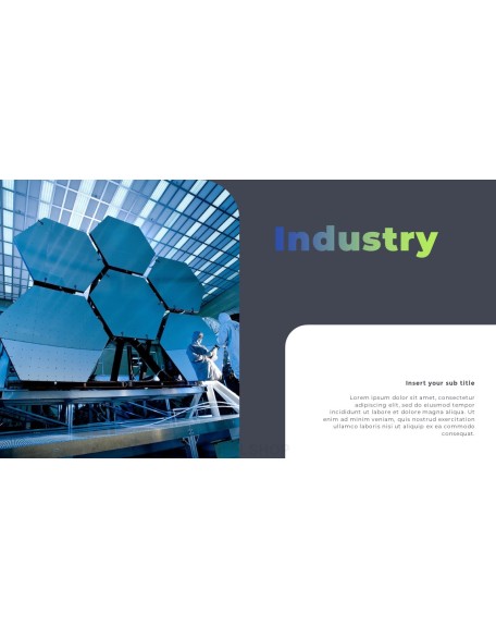 Factory Industrial annual report ppt template