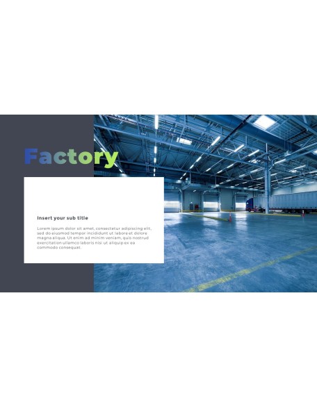 Factory Industrial annual report ppt template