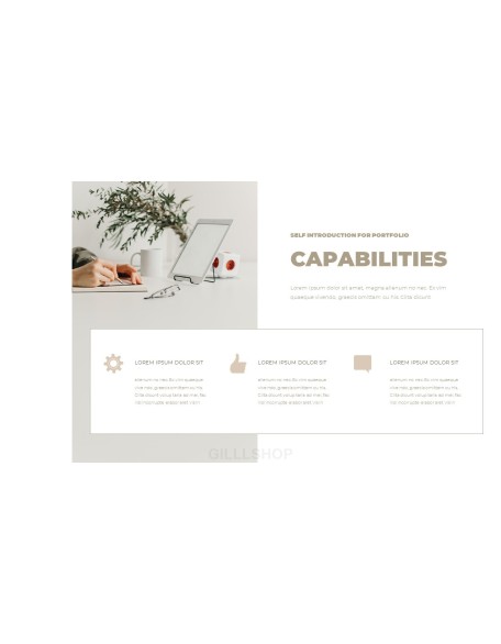 Self Introduction for Portfolio presentation slide design