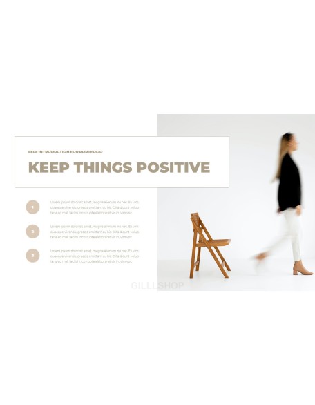 Self Introduction for Portfolio presentation slide design