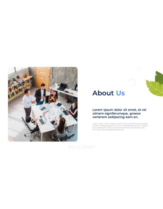 Business Teamwork company profile ppt template