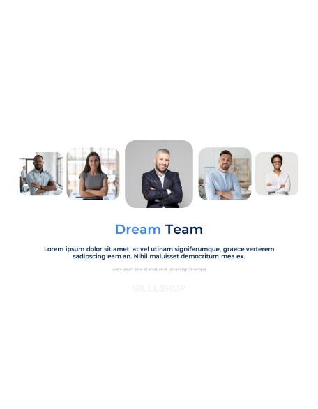 Business Teamwork company profile ppt template
