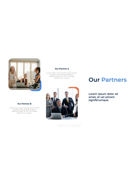 Business Teamwork company profile ppt template