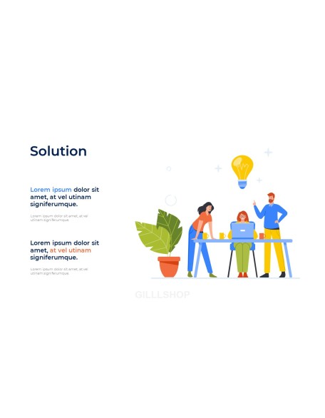 Business Teamwork company profile ppt template