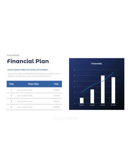 Financial Plan presentation slides ppt