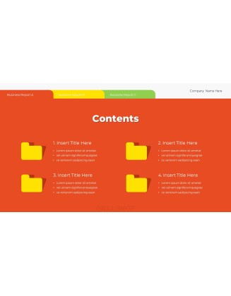 Business Project Report deck templates