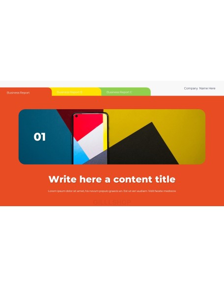 Business Project Report deck templates