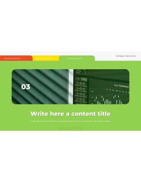 Business Project Report deck templates