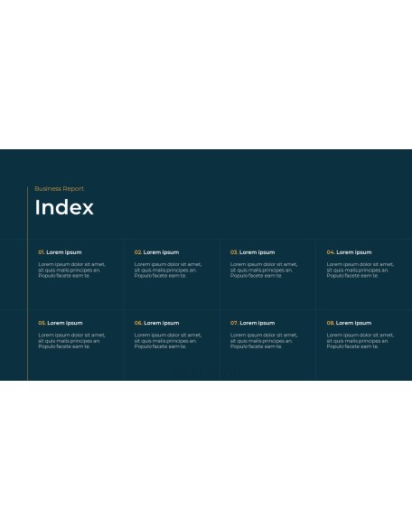 Business Report Abstract PPT Design Templates