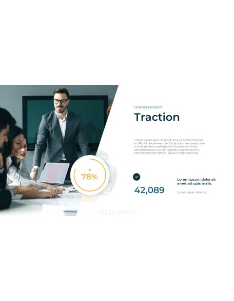 Business Report Abstract PPT Design Templates