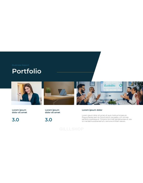 Business Report Abstract PPT Design Templates