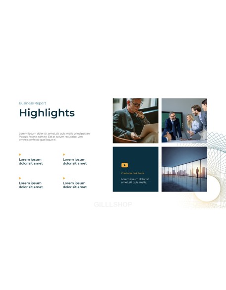 Business Report Abstract PPT Design Templates